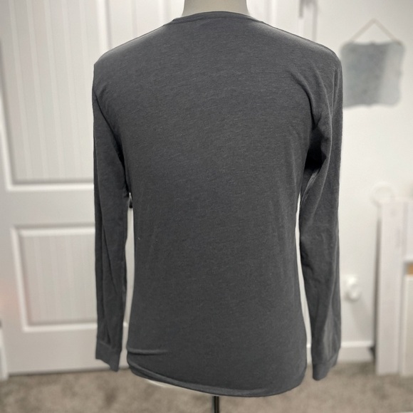 Long Sleeve T-Shirt w/Marvel Logo Print - Dark Heather Grey - Medium - Picture 4 of 5